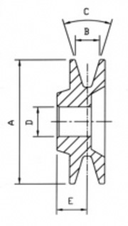 Single Vee Pulley