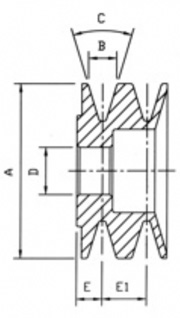 Double Vee Pulley